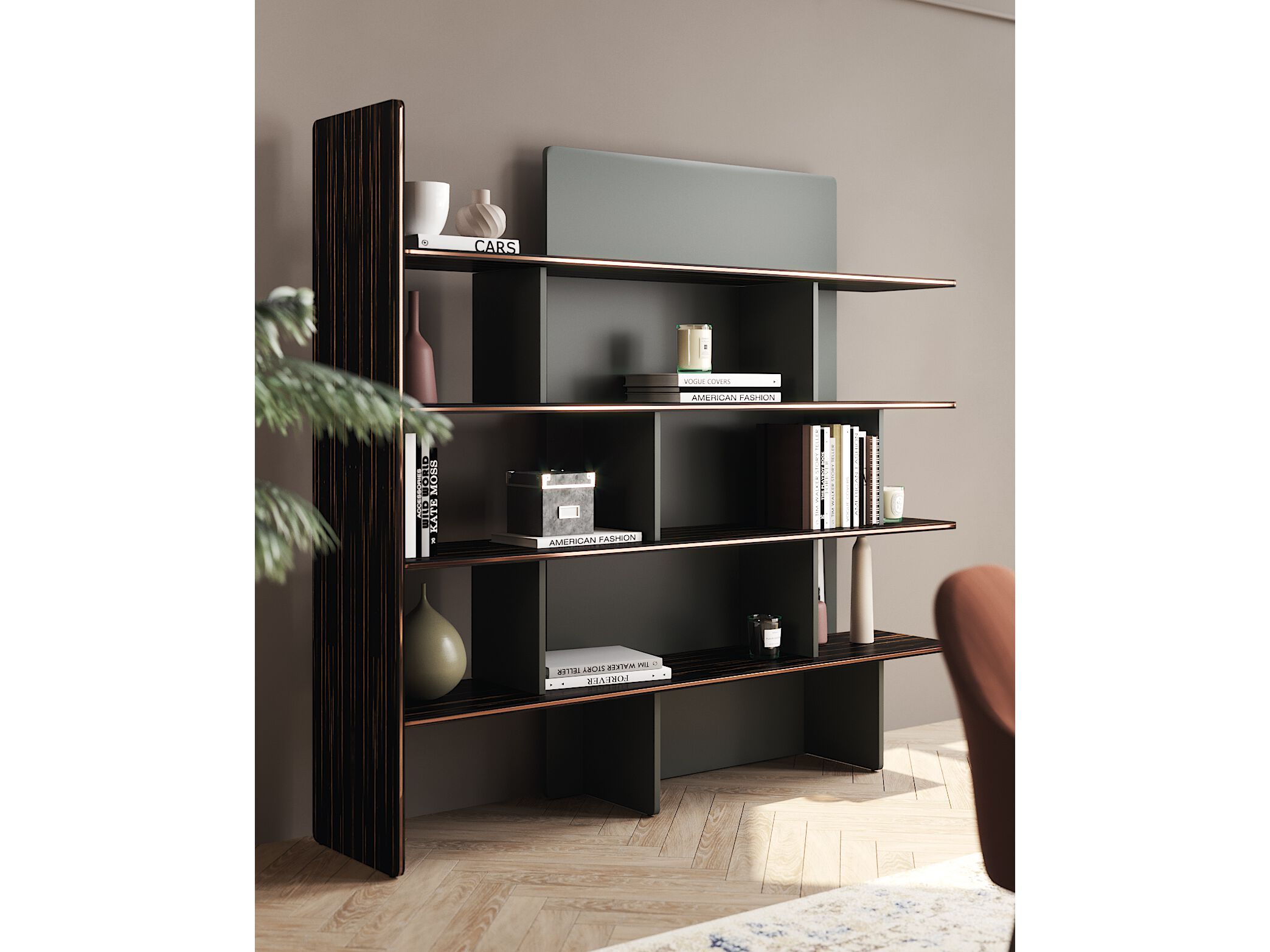 Деревянный книжный шкаф PRADDY Natur ARCH-00070029 - Вид №2