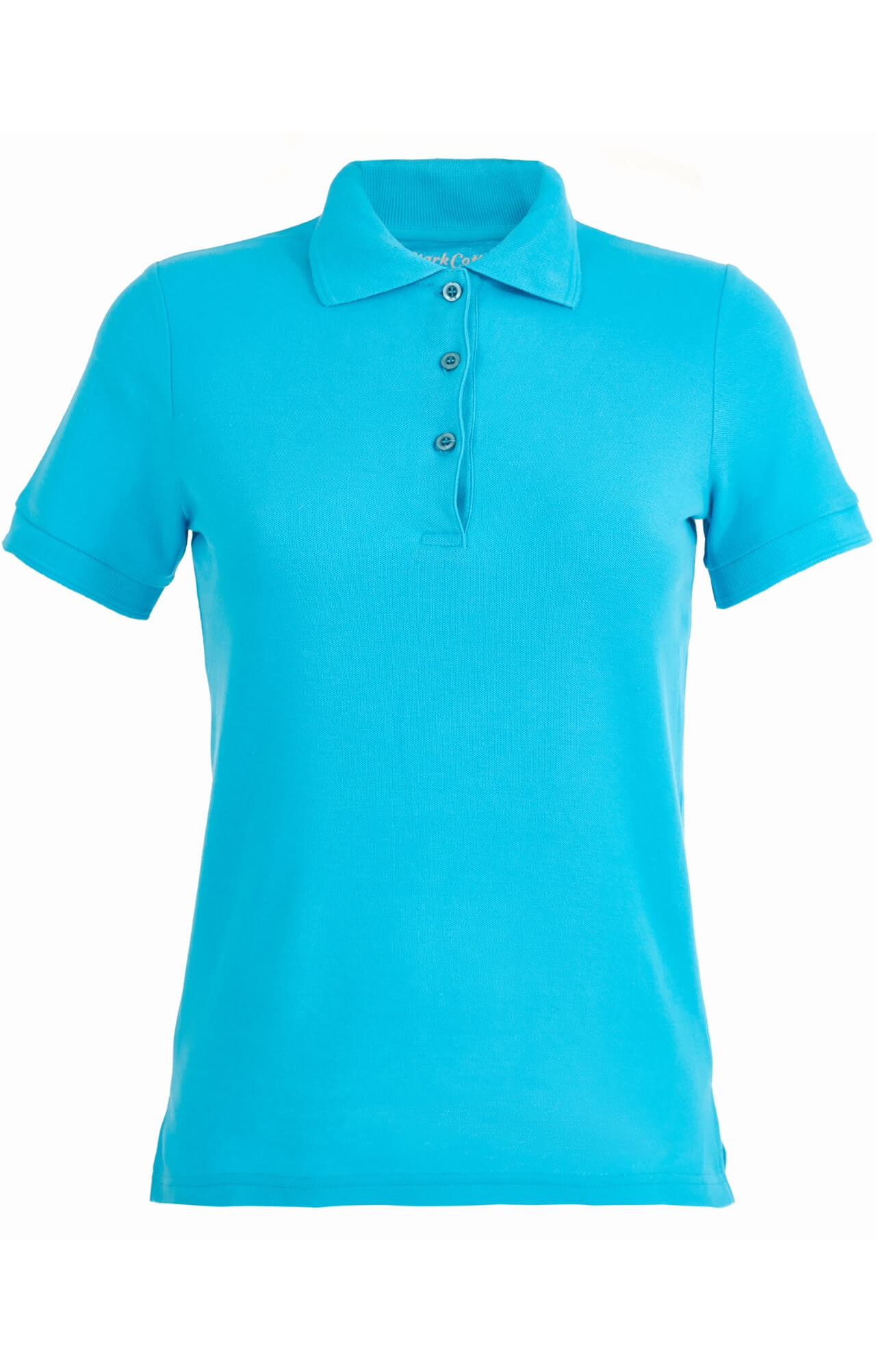 62175 Тенниска-поло женская бирюзовая LUXE  Одежда для салонов красоты  размер XS  - Вид №1