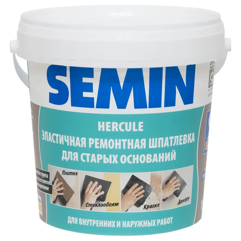 Шпаклёвка полимерная влагостойкая Semin Hercule 1.5 кг 11856090 STLM-2144205
