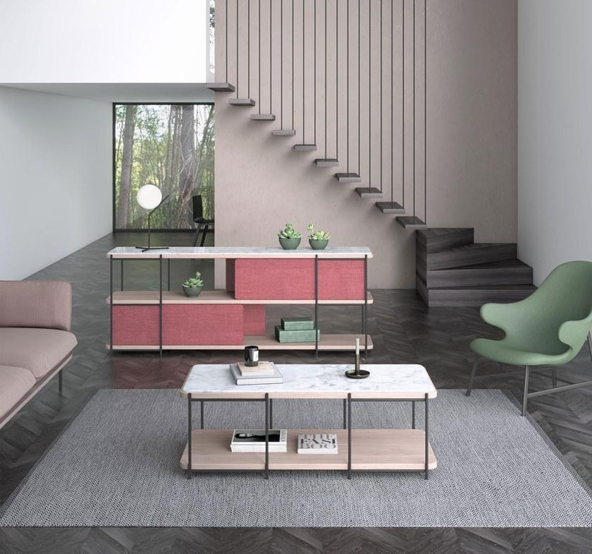 Momocca Самонесущий двухсторонний книжный шкаф Julia Ja01 - Вид №1