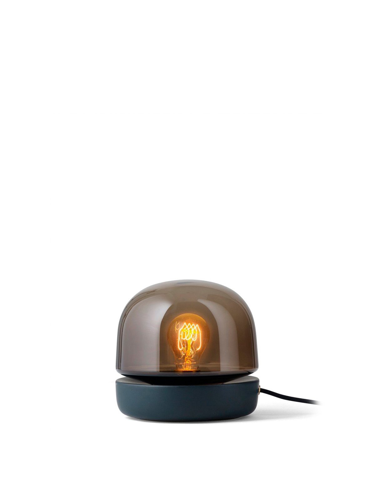 1850159 MENU Каменная настольная лампа Черное антрацитовое стекло 