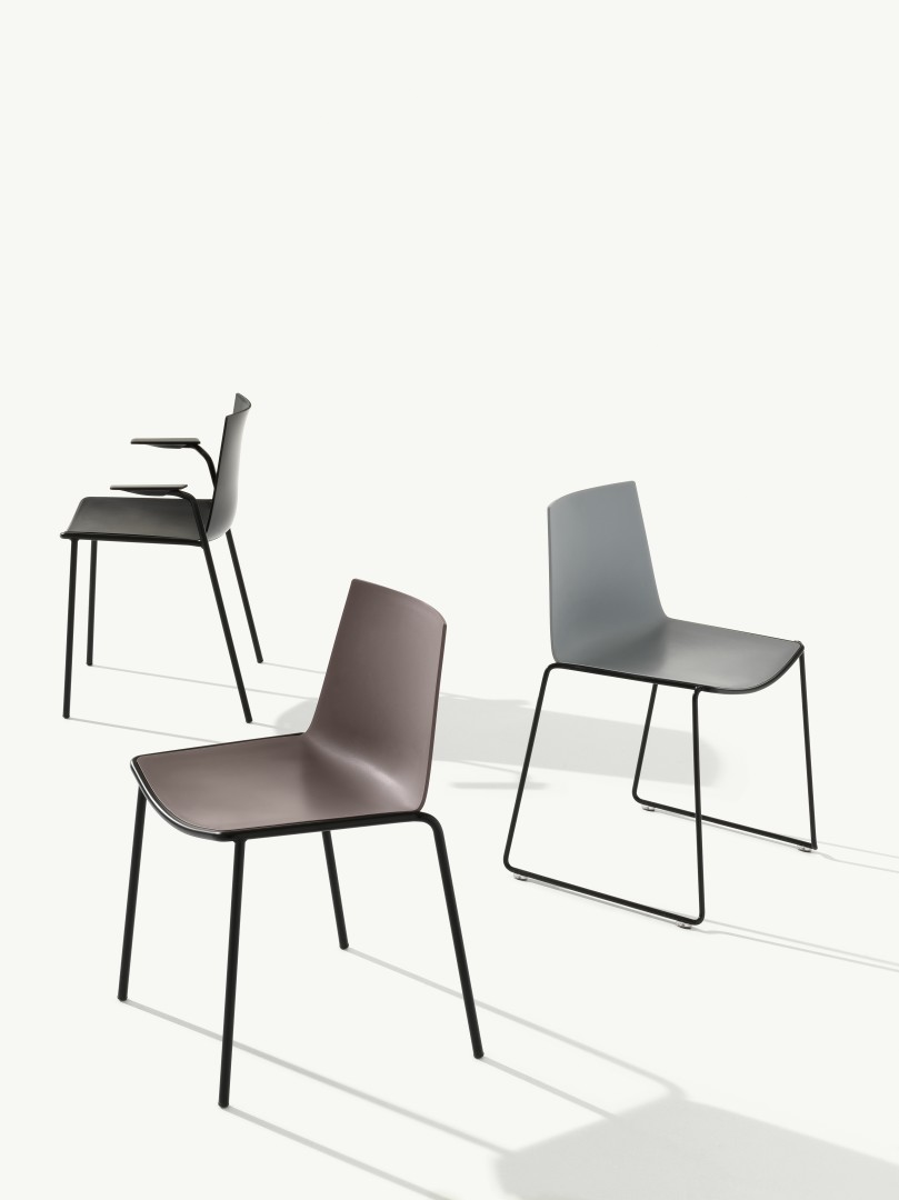 Cuba 622 Стул со стальным каркасом салазок. Полипропиленовая оболочка. Et al. Cuba - Вид №7