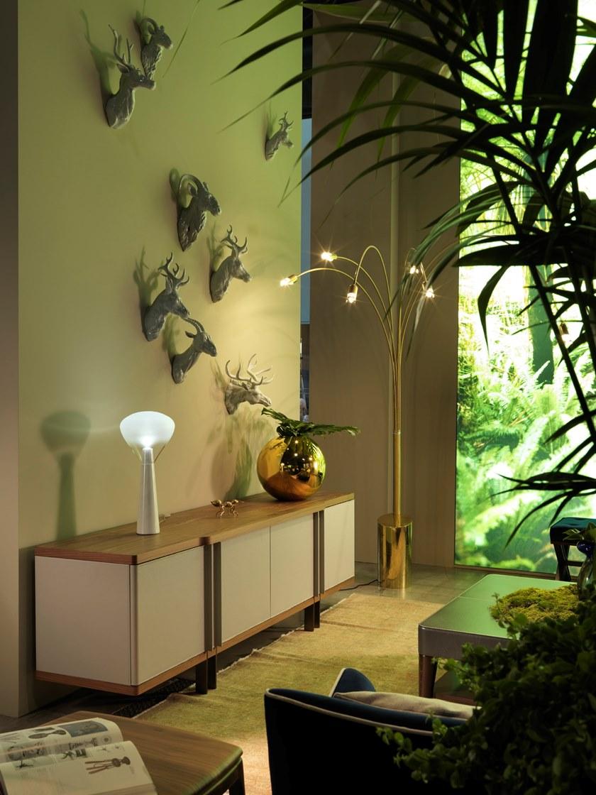 SELVA Комод с распашными дверцами из дерева и кожи  7175  - Вид №4