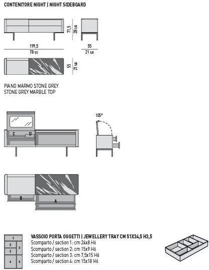 Minotti Лакированный буфет с ящиками Lou sun-id-1463626 - Вид №7