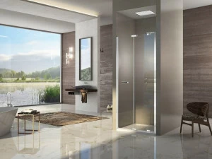 Duka Душевая ниша с откидной дверцей Quadra – con profili verticali e orizzontali