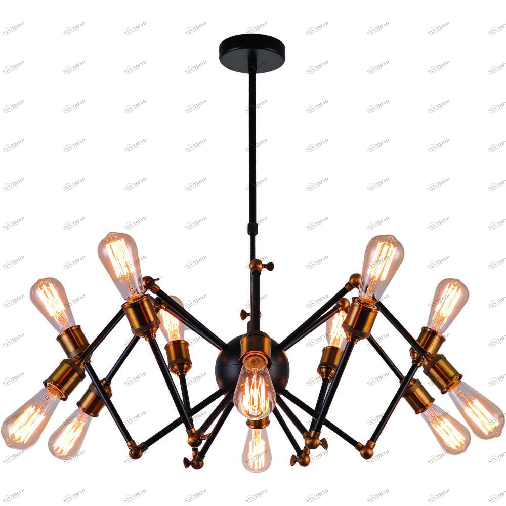 Подвесная люстра Divinare Formica 3037/03 SP-12 DIVINARE ДИЗАЙНЕРСКИЕ, FORMICA 074966 Черный 