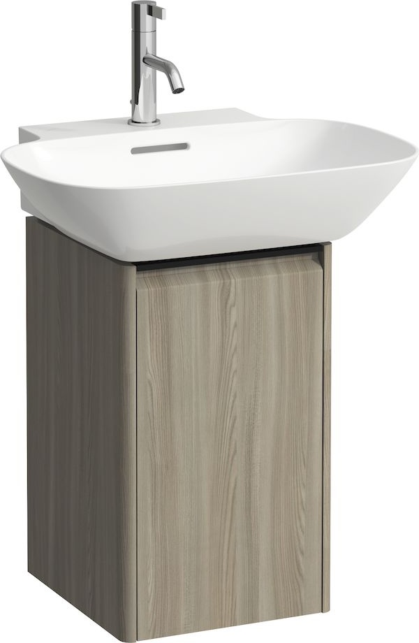 H4030231102631 Шкафчик под раковину , 1 дверца, крепление на петли слева, 1 внутренняя полочка, ручка черный алюминий LAUFEN PRO - Вид №2