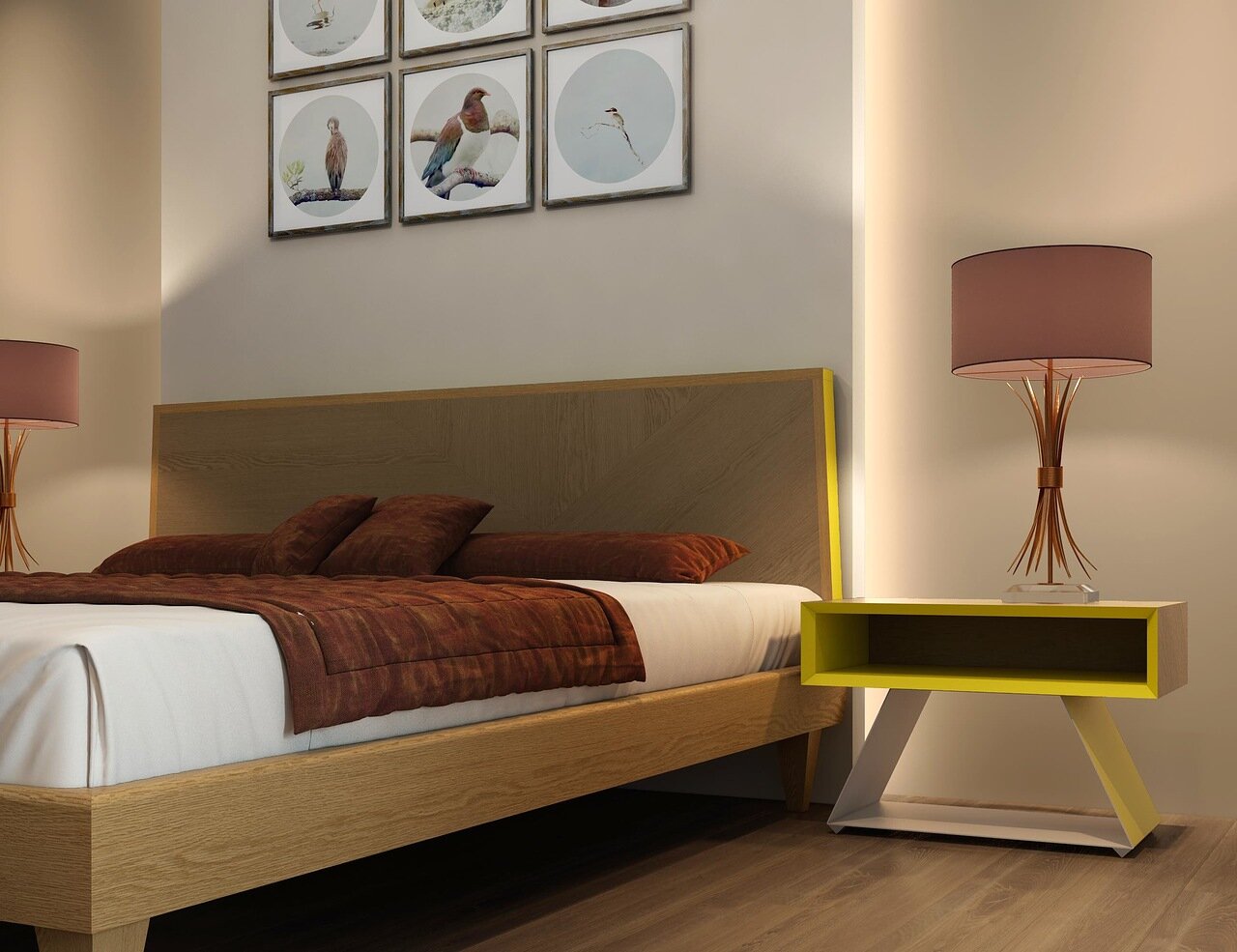 Кровать двуспальная 180x200 светло-коричневая Sens BRAGIN DESIGN ДИЗАЙНЕРСКИЕ 256505 Бежевый  - Вид №4