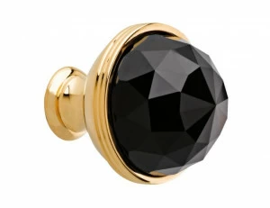 0Z5738.BN0.62 Ручка корпуса диаметром 34 мм с черным кристаллом Swarovski Сатин никель