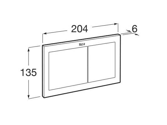 Панель управления для механического туалета Roca In-Wall Systems ARCH-00100848 - Вид №2
