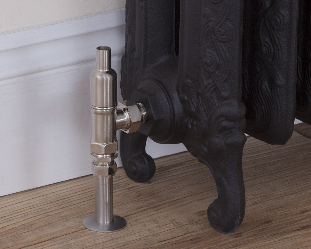 LD117 Входной ручной радиаторный клапан Telford 15 мм (сатинированный никель) Сarronheating  - Вид №3