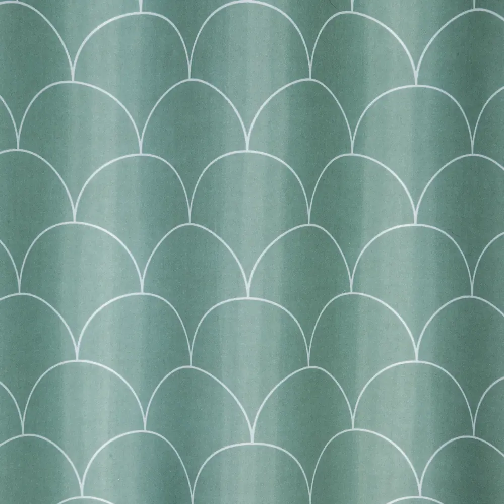 Штора для ванны Swensa Folly 180x200 см полиэстер цвет зелёный BSC-90 STLM-2035471 - Вид №2