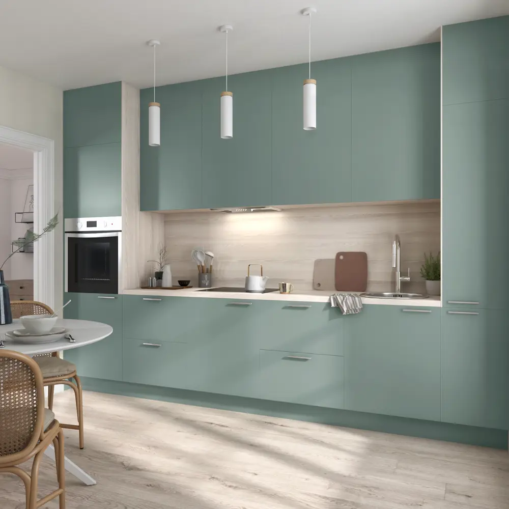 Фасад кухонный DELINIA ID София грин 14.7×102.1 см - матовый зеленый 85183223 STLM-0059591 - Вид №11