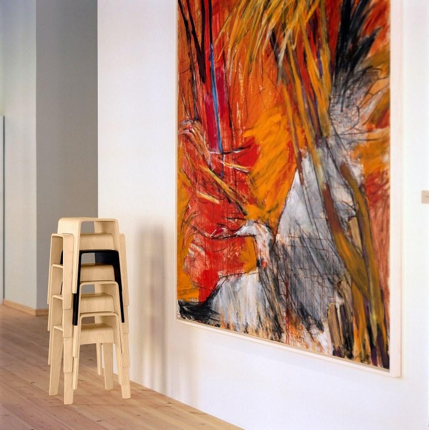 Blå Station Штабелируемый деревянный табурет Bimbo Bla Station sun-id-1459111 - Вид №12