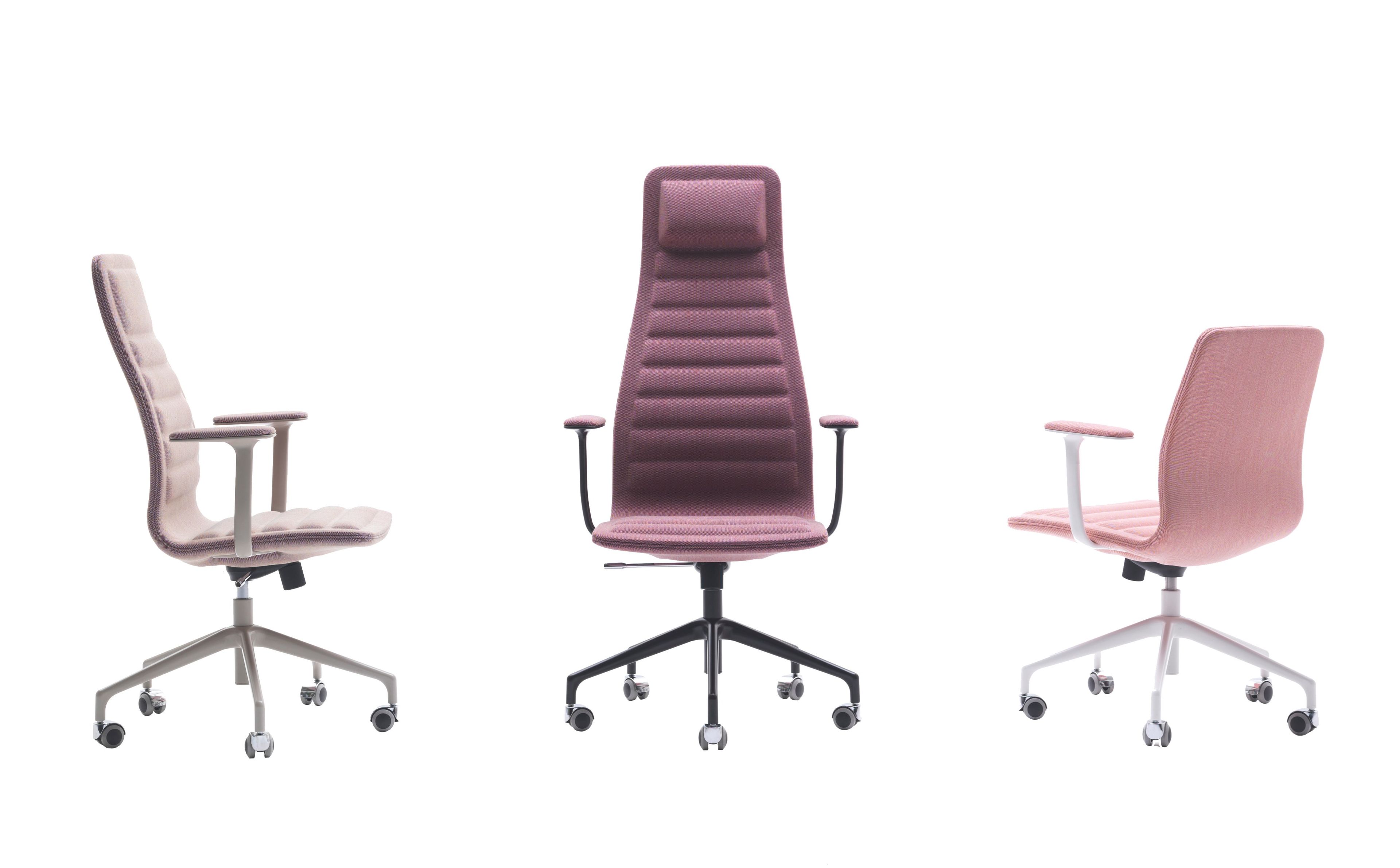 Регулируемый по высоте поворотный офисный стул из ткани CAPPELLINI ARCH-00088928 - Вид №1