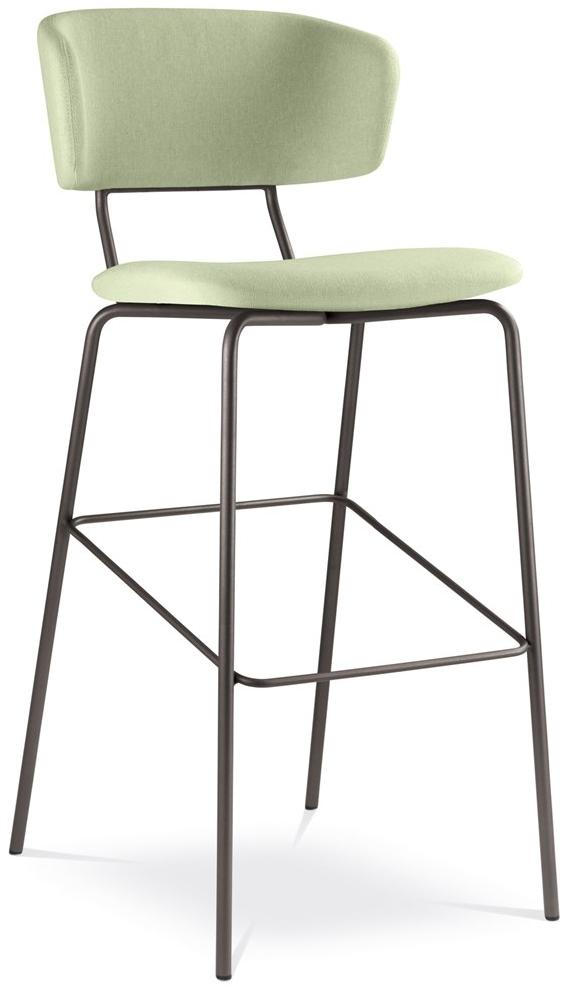 LD Seating Высокий табурет из ткани со спинкой и подставкой для ног Flexi chair Flexi 122-n1 - Вид №4