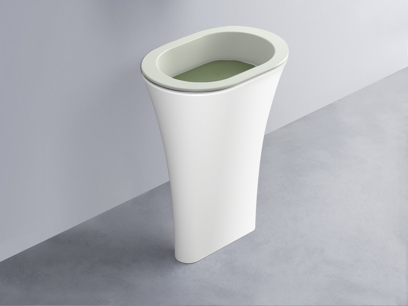 AMLA65-PM+AMPILO-AG+AMCOLO-BL Раковина Amedeo Ovale отдельностоящая cielo Enjoy + Amedeo Ceramica Cielo