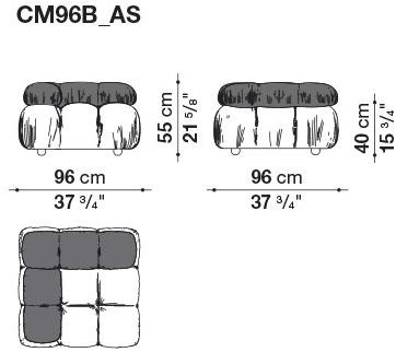 B&B Italia Модульный кожаный диван с тафтингом Camaleonda sun-id-1503982 - Вид №10