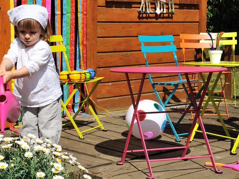 Fermob Садовый столик круглый из стали Tom pouce 0242 - Вид №2