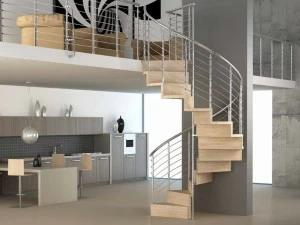 MOBIROLO Винтовая винтовая лестница из дерева