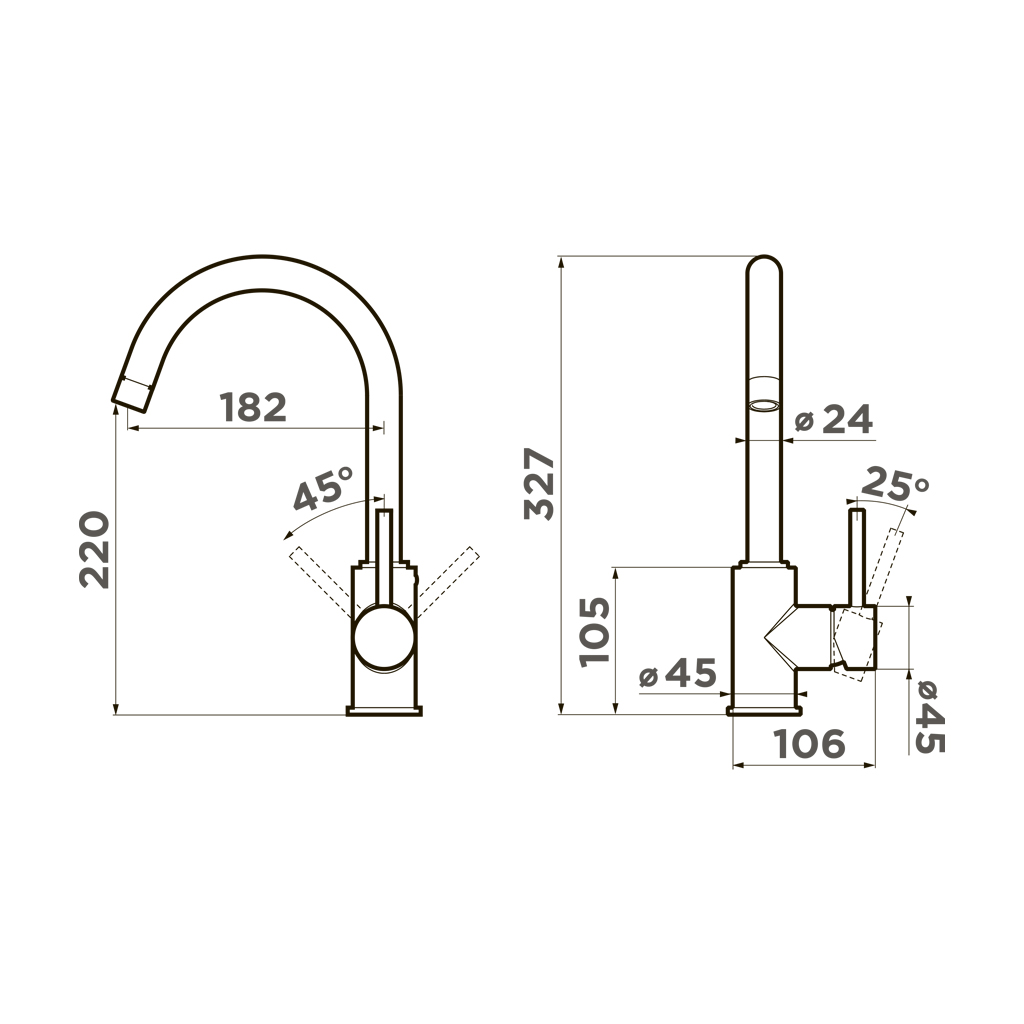 Смеситель для кухни Shinagawa EV OMOIKIRI 4994109 - Вид №5