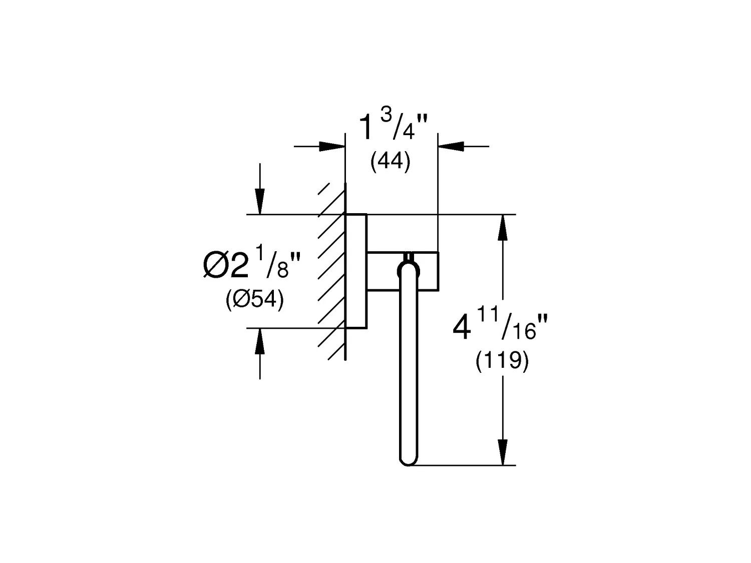 Металлический держатель рулона Grohe Essentials ARCH-00136727 - Вид №4