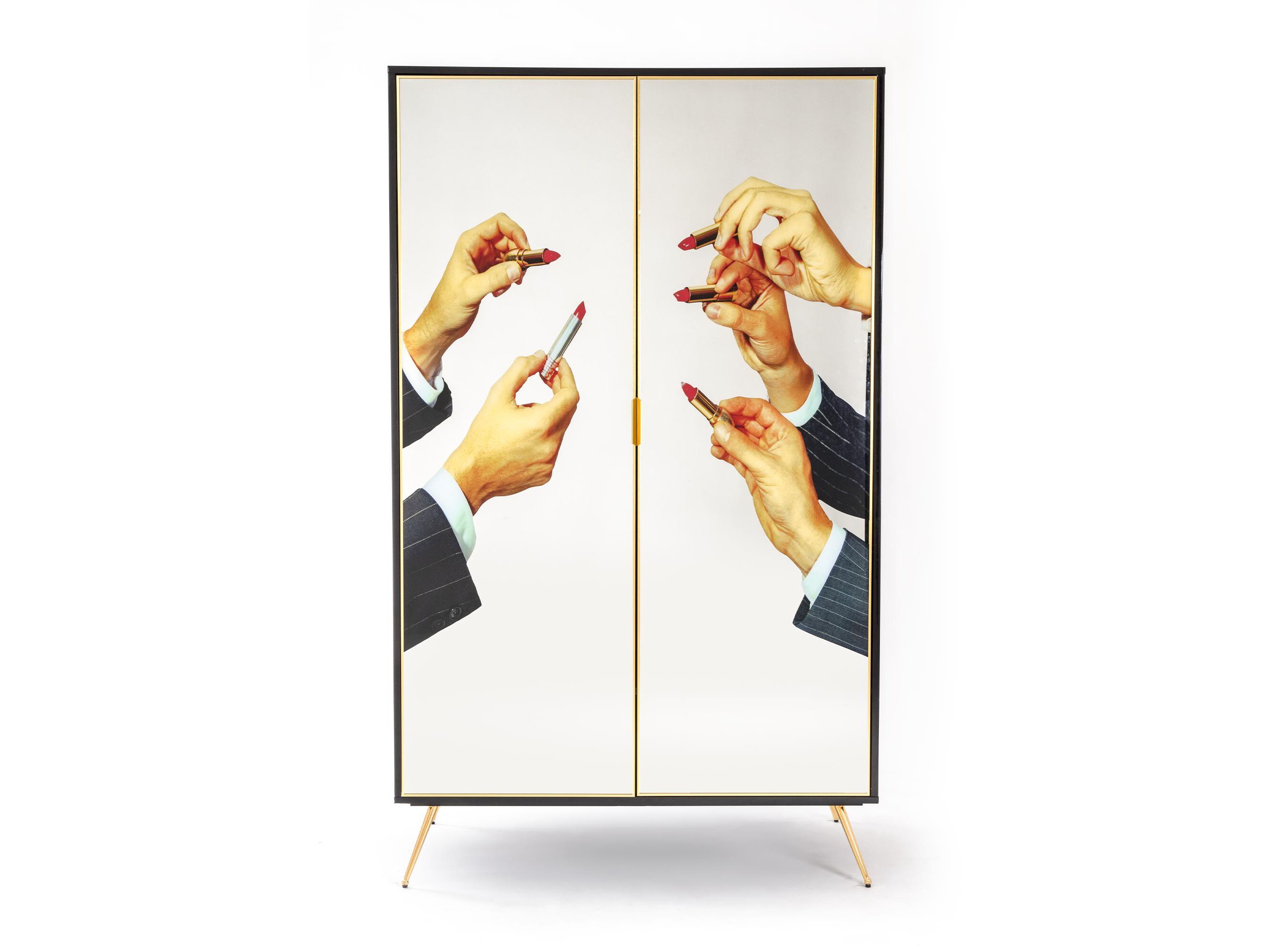 Настенный шкаф MDF с зеркалом Seletti туалетная бумага Seletti wears ARCH-00149359