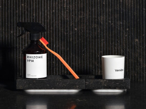 Мраморный поднос для ванной / мыльница