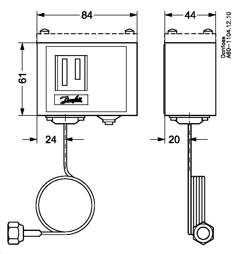 Danfoss Реле давления одноблочные KP KP 1 Реле давления 060-111266  - Вид №15