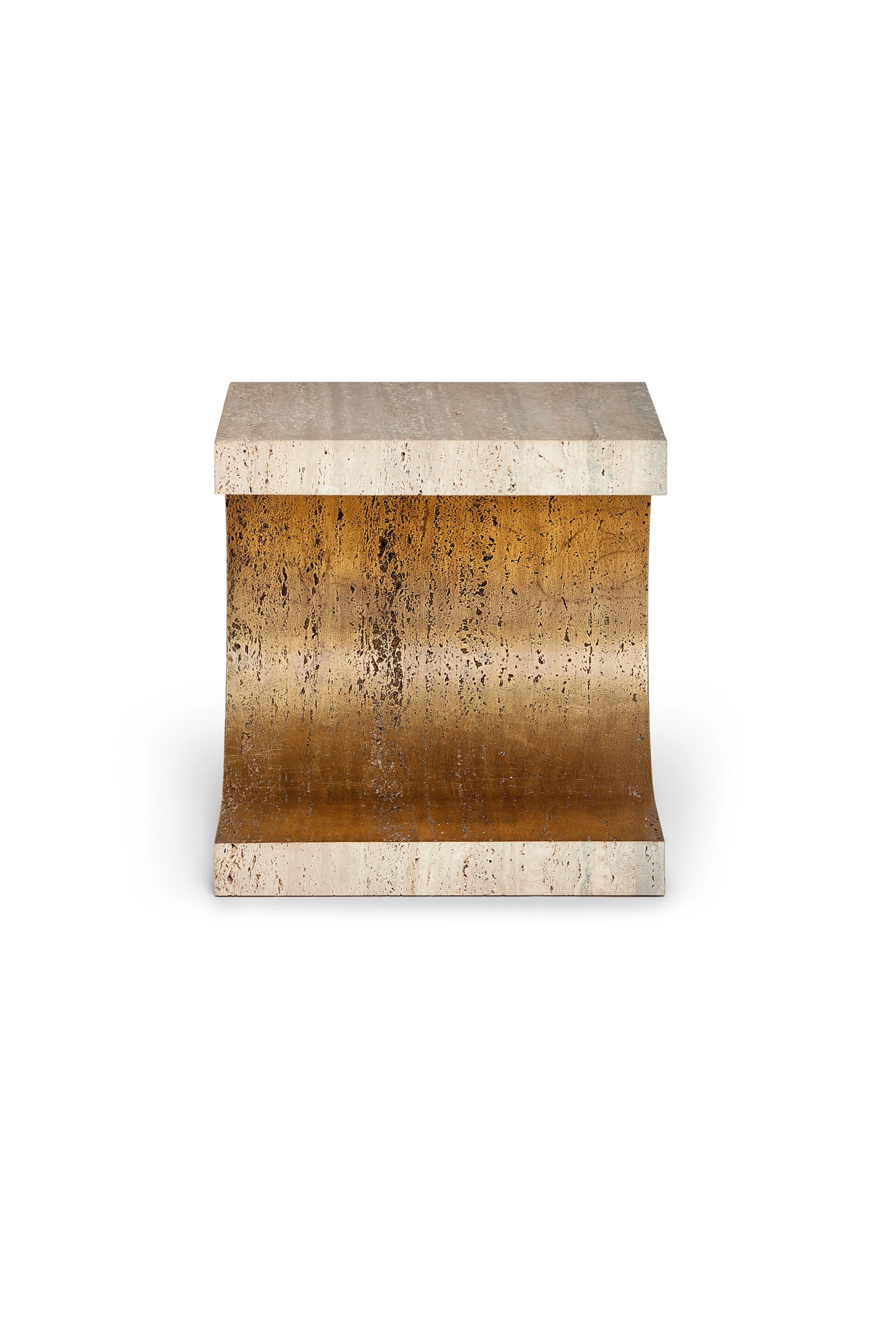 Высокий квадратный журнальный столик из натурального камня Ginger & Jagger Земля на Землю ARCH-00084464 - Вид №5