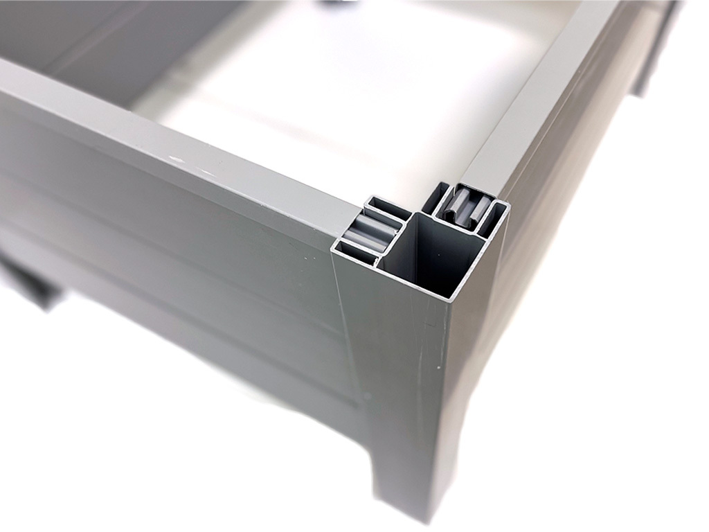 Грядка ПВХ 1 м х 0,75 м, высота 40 см ГеоПластБорд GPBST-151 - Вид №2