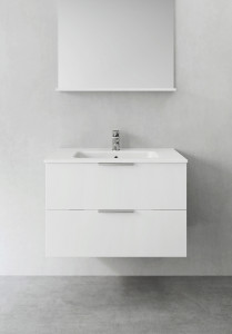 1390235 Шкаф Для Умывальника Компактная Форма Vitblank 800 Hafa  Белый