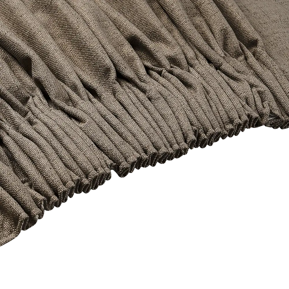 Штора на ленте со скрытыми петлями KREAFORTA Plaga 200x300 см цвет серо-коричневый STLM-2011045 - Вид №6