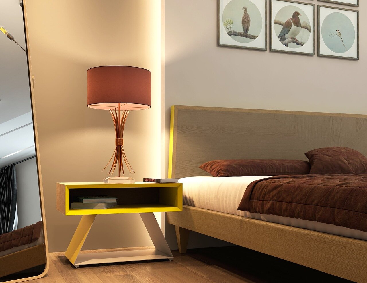 Тумба под телевизор желтая Shape BRAGIN DESIGN  256502 Бежевый;желтый  - Вид №2