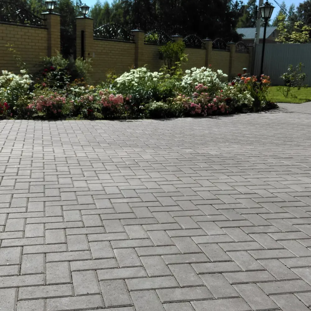 Тротуарная плитка Кирпичик 200x100x60 мм серый 82627386 STLM-2191755 Santreyd  - Вид №3