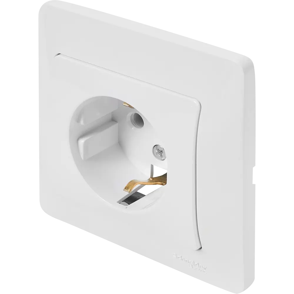 Schneider Electric Glossa — встраиваемая розетка с заземлением 86710183 STLM-0070800 - Вид №1