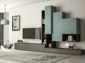 Dall'Agnese Модульная лакированная стенка для хранения с подставкой под телевизор Slim