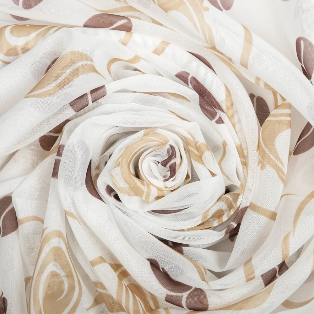 Тюль на ленте «Кофейные зёрна» 250х180 см цвет кофейный WITERRA STLM-2009352 - Вид №1