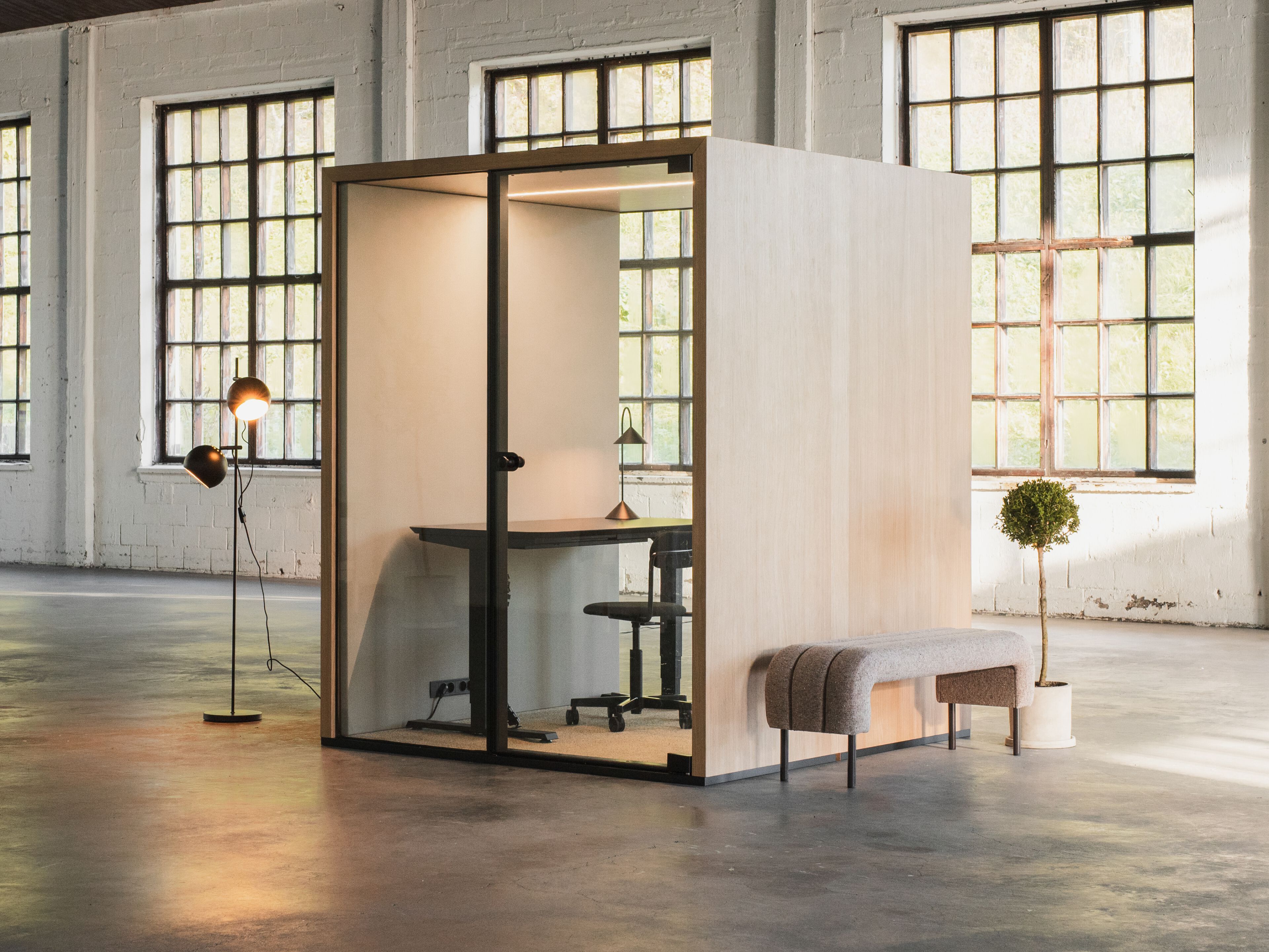 Одноместная акустическая офисная кабина со встроенным освещением Taiga Concept Lohko Picea ARCH-00100066 - Вид №7