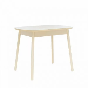 Обеденный стол раздвижной прямоугольный кремовый Leset "Мидел Мини" IMPEX  00-3967120 Бежевый