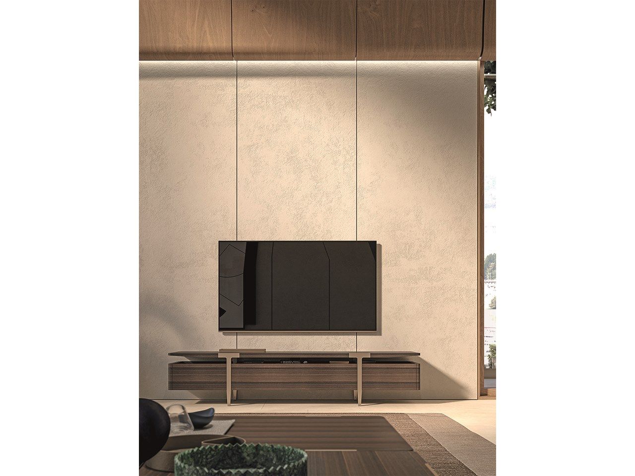 Деревянный шкаф для телевизора с распашными дверцами Turri Domus ARCH-00096160 - Вид №1
