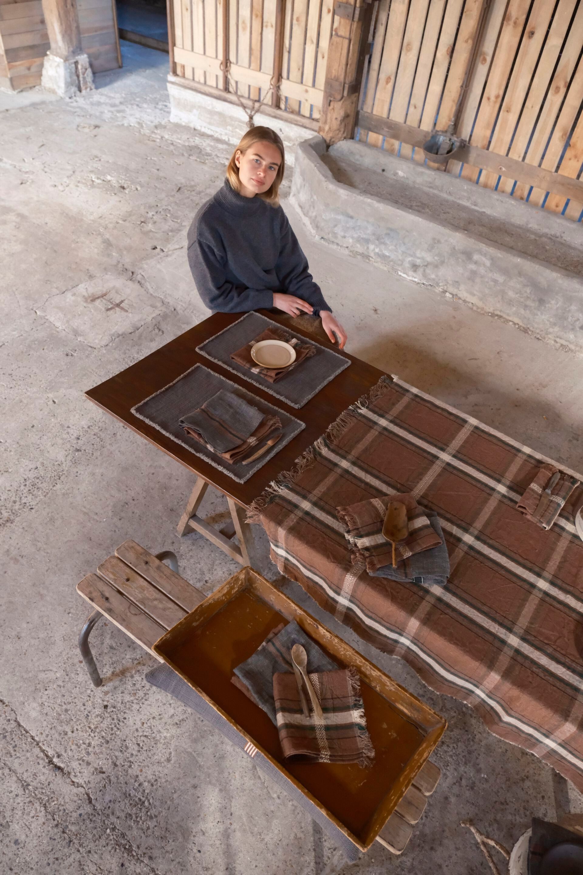 Льняная скатерть Libeco Home рябина ARCH-00102257 - Вид №2