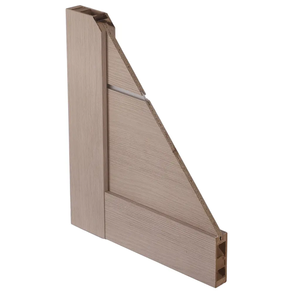 Полотно дверное глухое Мюнхен 80x200 см ламинация цвет дымчатый дуб 3D VERDA STLM-2191489 - Вид №1