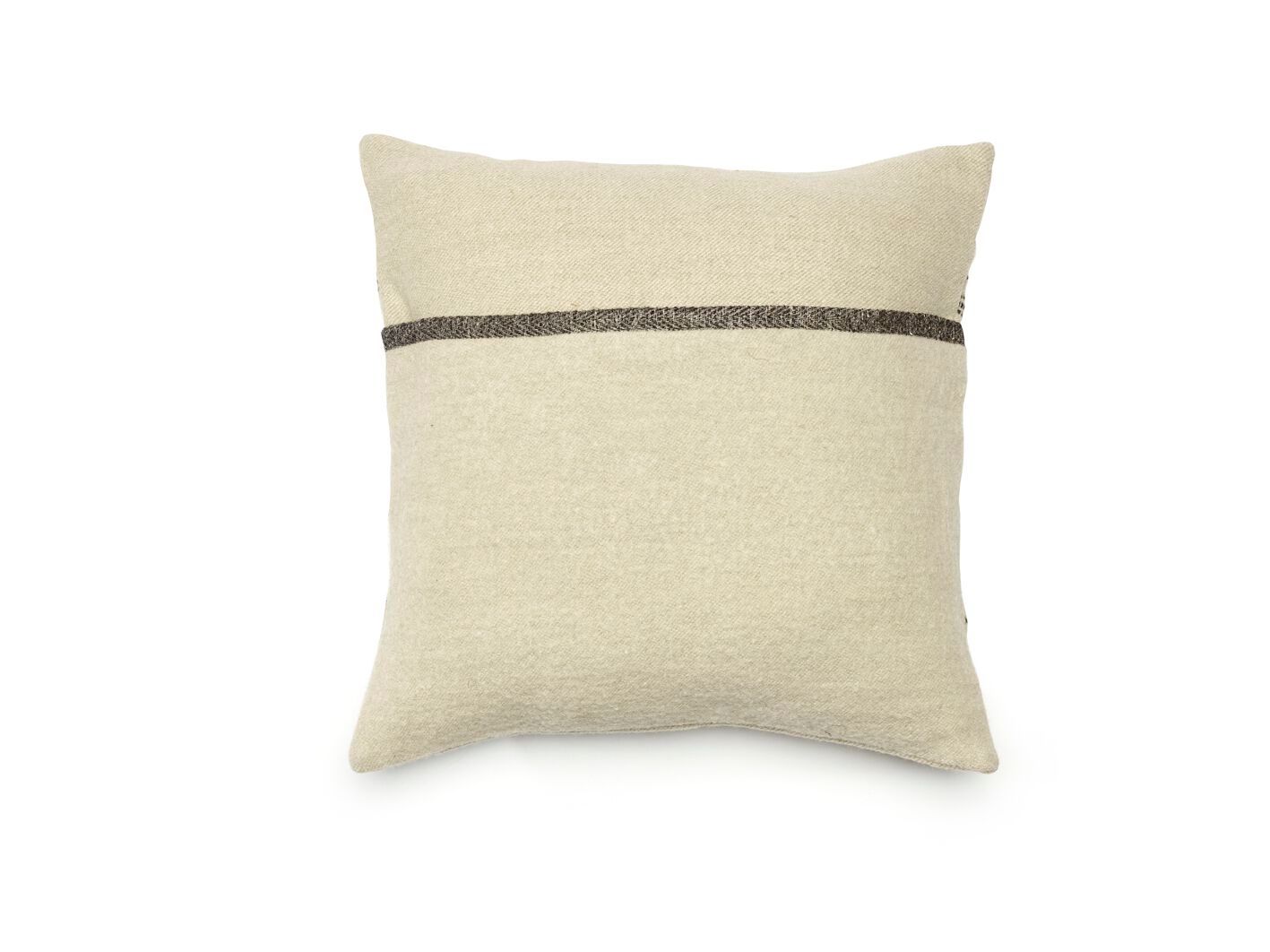 Льняная и шерстяная квадратная подушка Libeco Home The Moroccan Stripe ARCH-00137044 - Вид №1