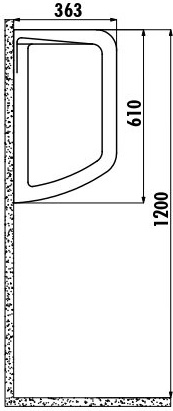 TP660-00CB00E-0000 Перегородка для писсуара TP660 Creavit  - Вид №1