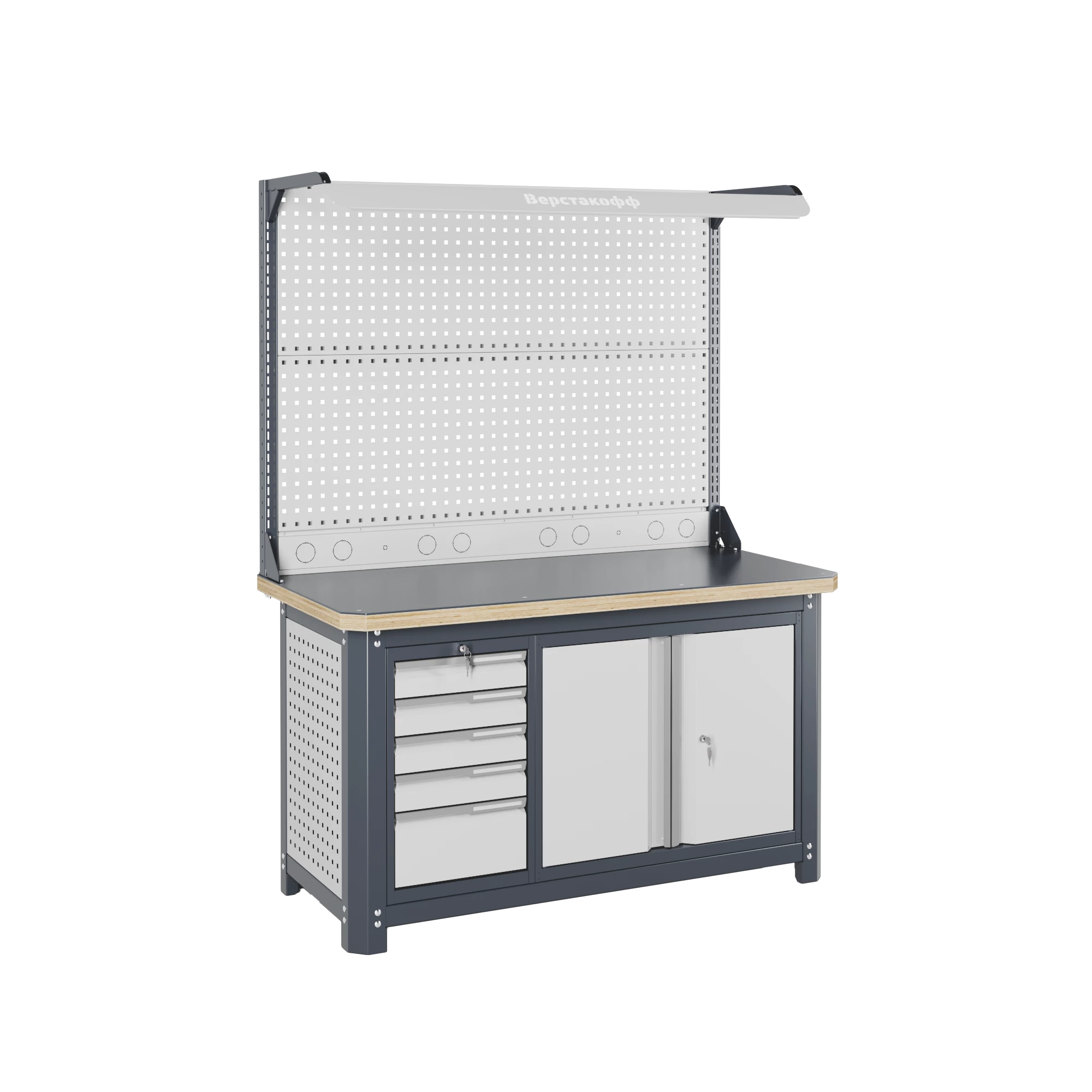 Верстак слесарный MCN 1552.S5L7-2FR Верстакофф 111510