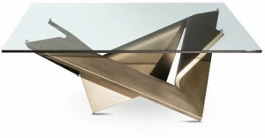 Reflex Квадратный стеклянный журнальный столик Mathematique