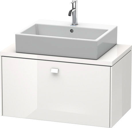 BR510204343 Тумбочка для компактной консоли Brioso #BR5102 820 x 480 мм Базальт матовый, декор Duravit - Вид №2