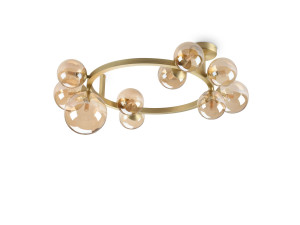 Потолочный светильник из дутого стекла