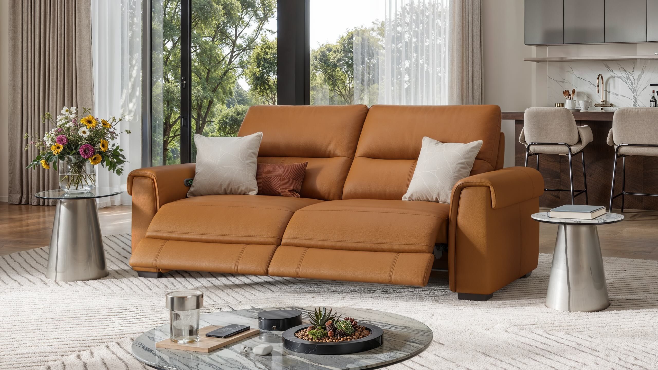 3-местный кожаный диван Sofanella Murano ARCH-00045210 - Вид №4